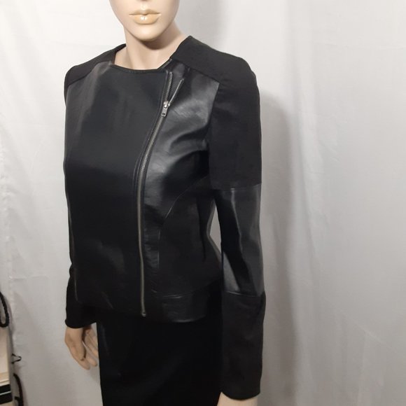 Cupcakes & Cashmere Moto Jacket - Vegan 2 Tone (S) - Picture 5 of 11